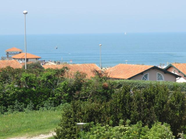 Anglet-Biarritz Studio Vue Mer - Terrasse + Garage Exteriör bild