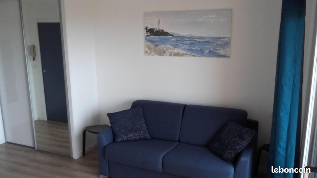 Anglet-Biarritz Studio Vue Mer - Terrasse + Garage Exteriör bild